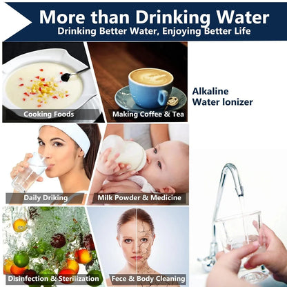 Waterzuiveringsmachine – Waterfilter – Kraanwater Reiniger – Drinkwater Filter – Titanium Elektrolyse – 2 Liter Per Minuut - QUORE