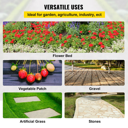 Onkruiddoek - Gronddoek - Worteldoek - Geotextiel - Tuinvlies -  6ft x 300ft - Zware Textiel Voor Tuin, Kas en Oprit – Ademend en UV-bestendig Doek - Bruin