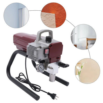 Airless Verfspuit – Schilderspuit – Verfsproeier – Verfpistool – 1800W Motor – 10 Meter Slang