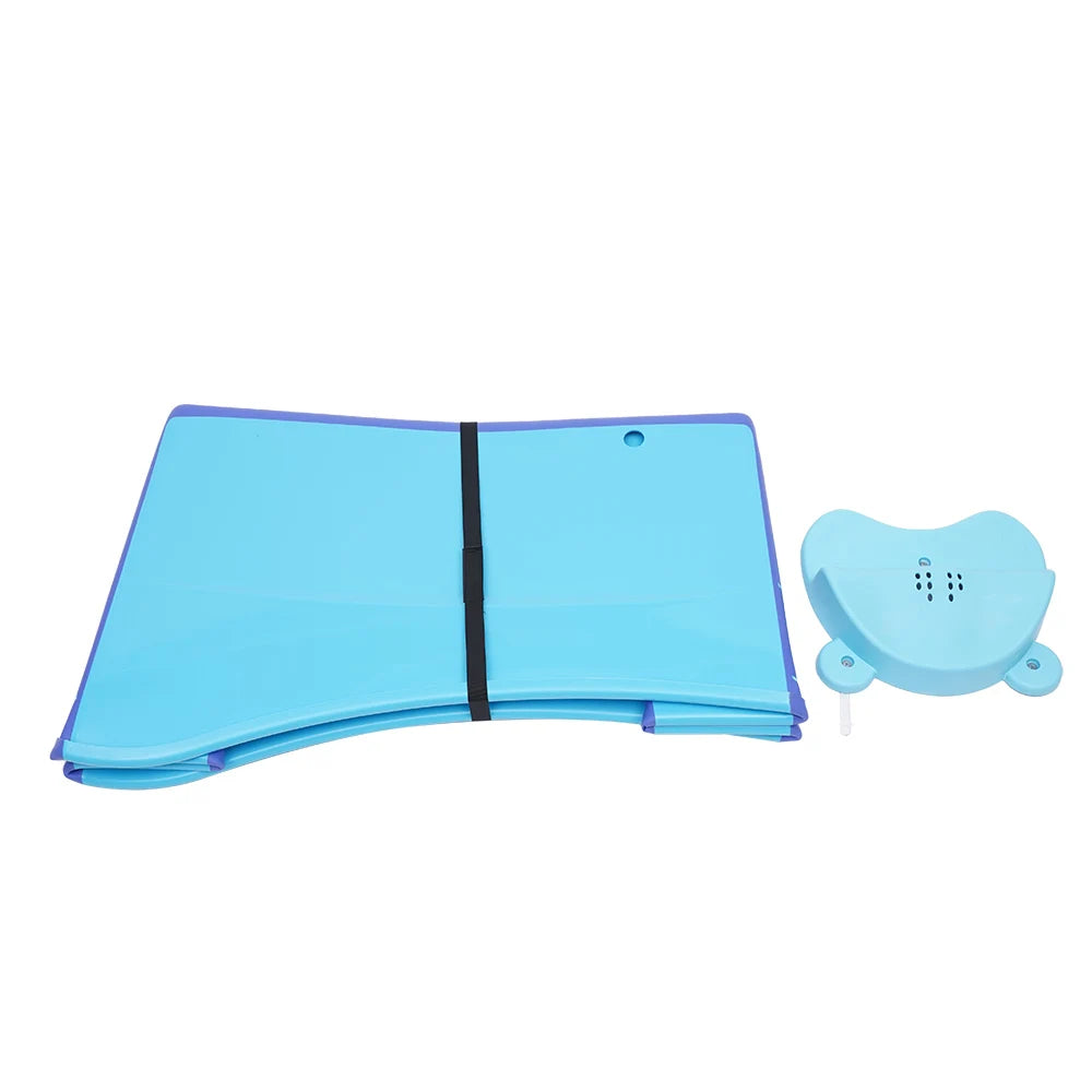Portable Foldable Bathtub Adult Sauna Child Spa Bath Folding Bathtub Massage Blue - QUORE