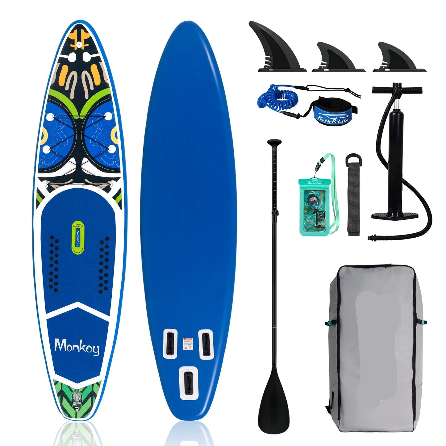 Supboard - Sup - Paddle Board - Sup Boards - 350x84x15cm - Ultra-Light - Opblaasbaar Stand Up Paddle Board - Max 165 kg - Waterdicht - Voor  Rivier - Zee - Inclusief Paddle - Rugzak - Zadel & Accessoires - Blauw