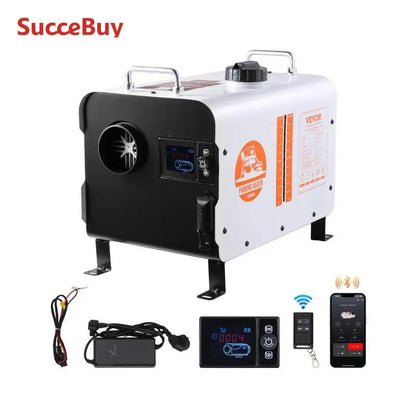SucceBuy 8KW Diesel Heater 12V/24V All in One Diesel Air Heater Bluetooth/LCD Display/CO Alarm Car Heater for Vehicle/Outdoor - QUORE