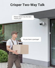 Security Camera System - 8MP Camera - 2.8MM - Outdoor - CMOS - Surveillance Camera - AI Human Detection - Security Camera - 1 Piece - White