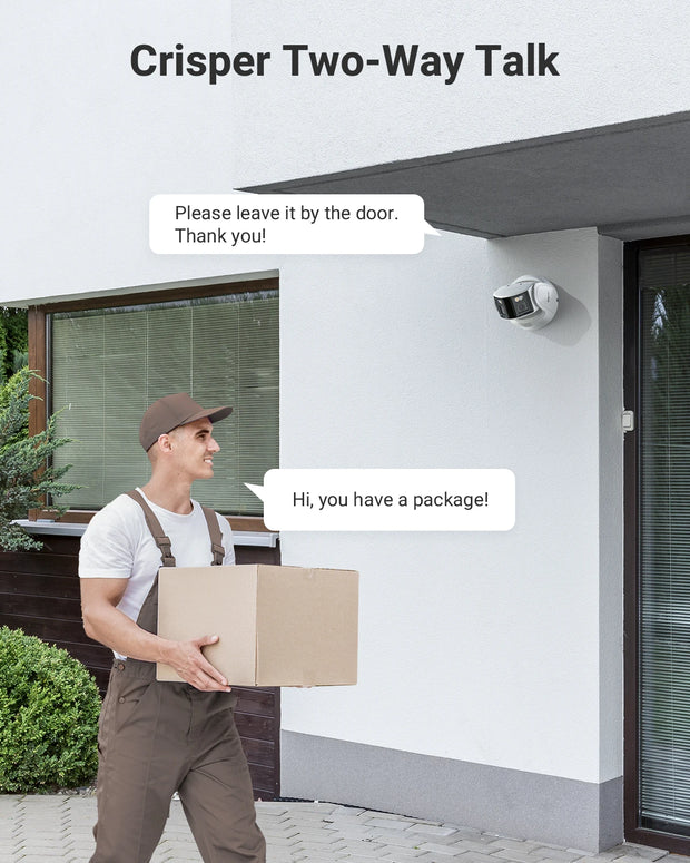 Security Camera System - 6MP Camera - 2.8MM - Outdoor - CMOS - Surveillance Camera - AI Human Detection - Security Camera - 1 Piece - White