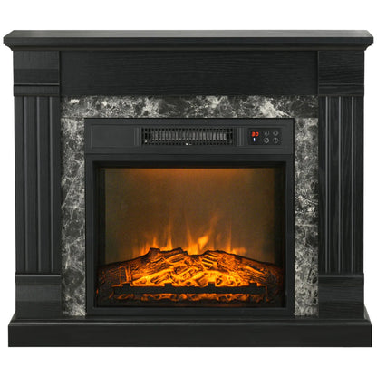 Elektrische Haard – Elektrische Open Haard – Sfeerhaard – Vlammenhaard – Haardkachel – 1800W Verwarming – Geschikt Voor 30 m² - QUORE