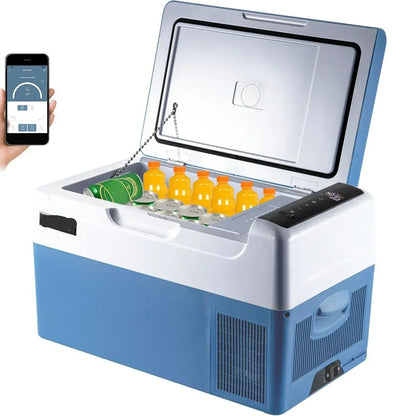 Autokoelkast - Koelbox - Elektrische Koelbox - Compressorkoelkast  - 22L - 12V/24V - Draagbare - Mini Elektrische Koeler - voor Outdoor en Thuisgebruik