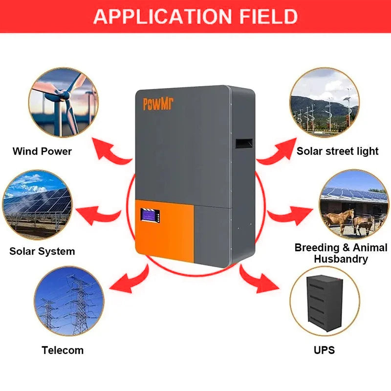 Zonne-omvormer – Solar Omvormer – Hybride Omvormer – Off-Grid Inverter – Pure Sinusgolf Uitgang – 6200W 48V – 100A MPPT Laadregelaar – Geïntegreerde Beveiligingskast - QUORE