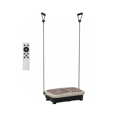 Trilplaat Fitness - Trilplaat - 99 Snelheden - LED Display - 120 kg - 200W - Inclusief Weerstandsbanden -  en Afstandsbediening - Voor Spiertraining - en Vetverbranding - 54 x 33 x 14 cm - QUORE
