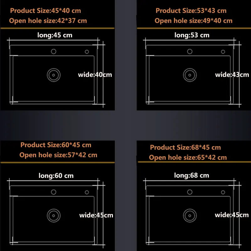 small kitchen sink above counter or udermount vegetable washing basin sink kitchen black stainless steel seamless welding pia
