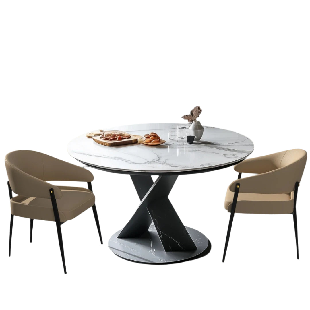 Eetkamerstoelen – Set van 2 - Stoelen – Vergaderstoelen – Bureaustoelen – Microvezel Leer – Eucalyptus Hout – Draagkracht 150 kg - 59 x 43 x 79 cm - Khaki