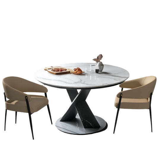 Eetkamerstoelen – Set van 2 - Stoelen – Vergaderstoelen – Bureaustoelen – Microvezel Leer – Eucalyptus Hout – Draagkracht 150 kg - 59 x 43 x 79 cm - Khaki