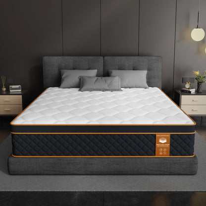 Matras – Pocketvering Matras – Traagschuim Matras – Slaapmatras – Matrassen 140x200x25 cm – Pocketvering met Traagschuim – Zonering voor Optimale Ondersteuning