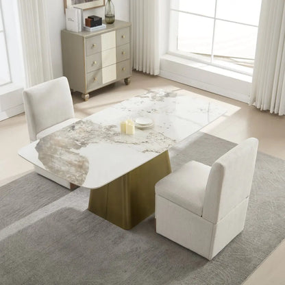Eetkamerstoelen – Stoelen Met Wieltjes – Draaistoelen – Opbergbank Stoelen – Gestoffeerde Stoelen – Met Verborgen Opbergruimte – Comfortabele Linnen Bekleding