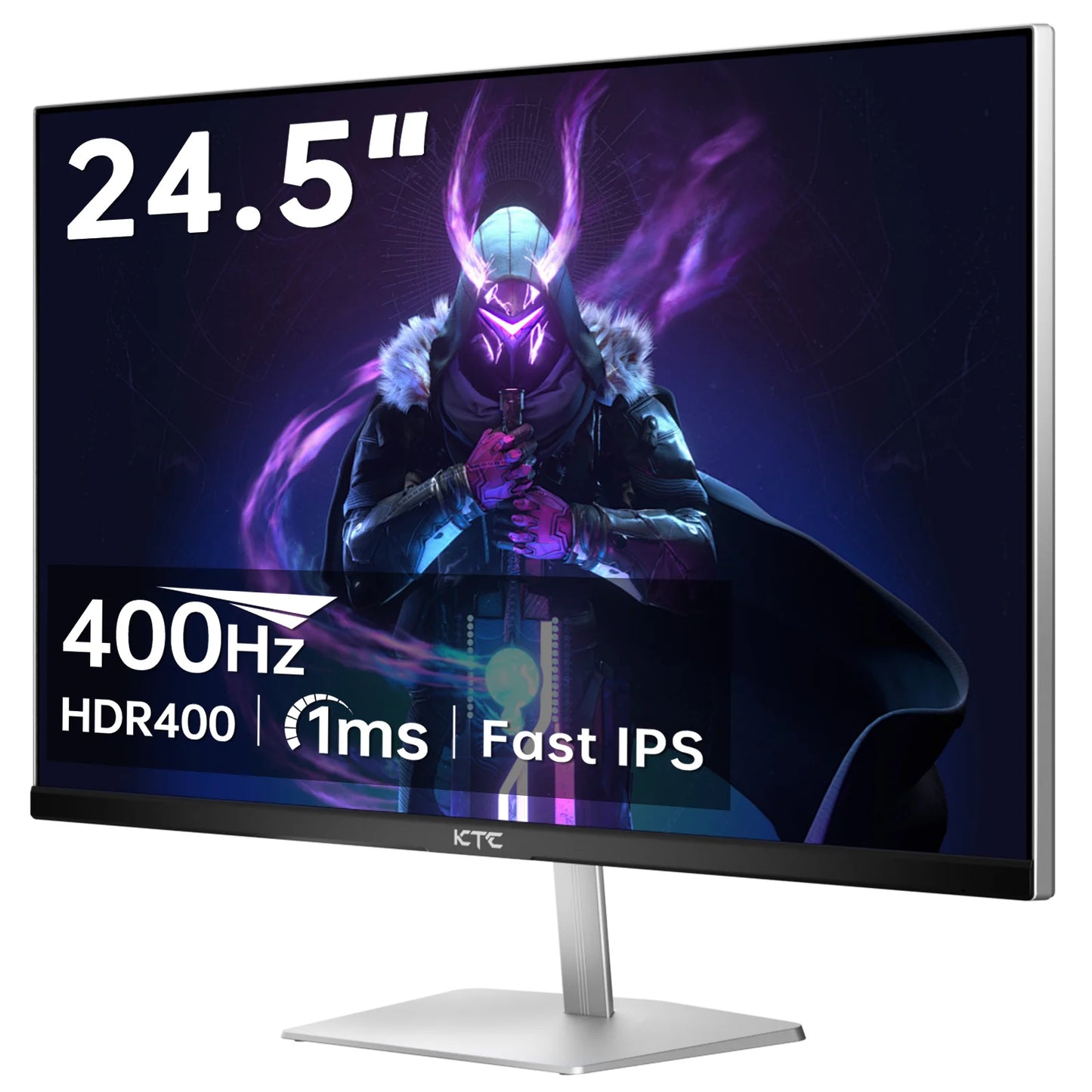 Gaming Monitor – Gaming Scherm – PC Monitor – Breedbeeld Monitor – Full HD Monitor – 24,5 Inch – 400Hz Verversingssnelheid – 1 ms Responstijd – Mat Scherm – HDR400 - QUORE