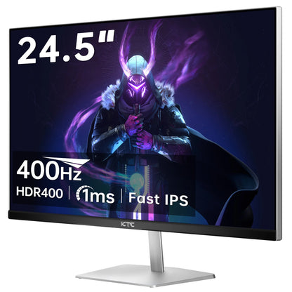 Gaming Monitor – Gaming Scherm – PC Monitor – Breedbeeld Monitor – Full HD Monitor – 24,5 Inch – 400Hz Verversingssnelheid – 1 ms Responstijd – Mat Scherm – HDR400 - QUORE