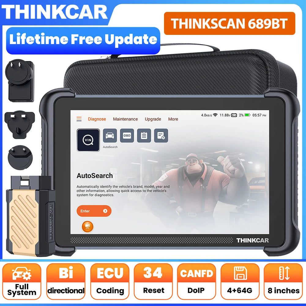 OBD2 Diagnosetool – Autoscanner – Foutcode Lezer – ECU Programmer – Diagnoseapparaat – 8 Inch Touchscreen – Levenslange Gratis Updates - QUORE