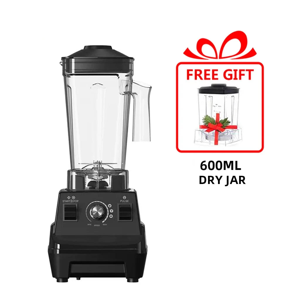 Blender - Smoothie Blender - Blender voor onderweg - Smoothiemaker - Smoothiemaker - 1800W- BPA-vrije dubbele pot van 1,8 liter en 0,6 liter- Rood - QUORE