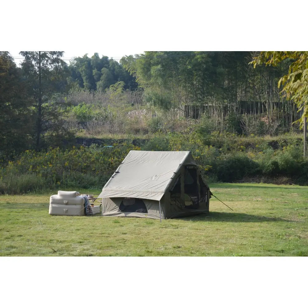 Opblaastent – Opblaasbare Tent – Familietent – Tunneltent – Glamping Tent – 4-6 Personen – Waterdicht PU3000 mm