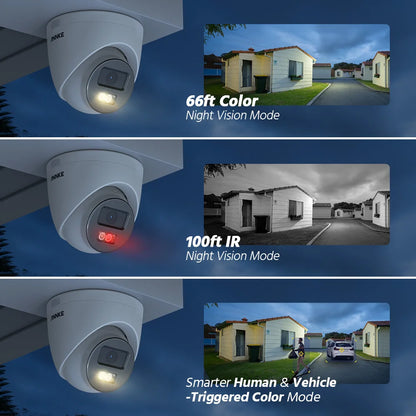Beveiligingscamera Set – Surveillance Camera Systeem – 8-Kanaals NVR – IP Camera Kit – Video Bewaking – 6MP Resolutie – Ingebouwde 4TB HDD
