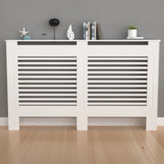 Radiatorombouwen - Radiatorbekleding - Woonkamer Meubels - Moderne Minimalistische Stijl - Horizontaal - Groot - Buiten 152x19x92.2cm/59.8x7.4x36inch - Binnen 145x17.3x91cm/57x6.8x35.8inch - Wit