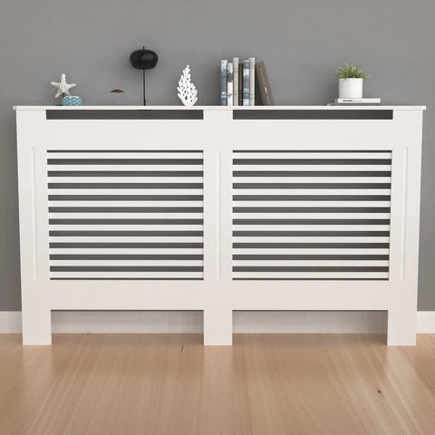 Radiatorombouwen - Radiatorbekleding - Woonkamer Meubels - Moderne Minimalistische Stijl - Horizontaal - Groot - Buiten 152x19x92.2cm/59.8x7.4x36inch - Binnen 145x17.3x91cm/57x6.8x35.8inch - Wit