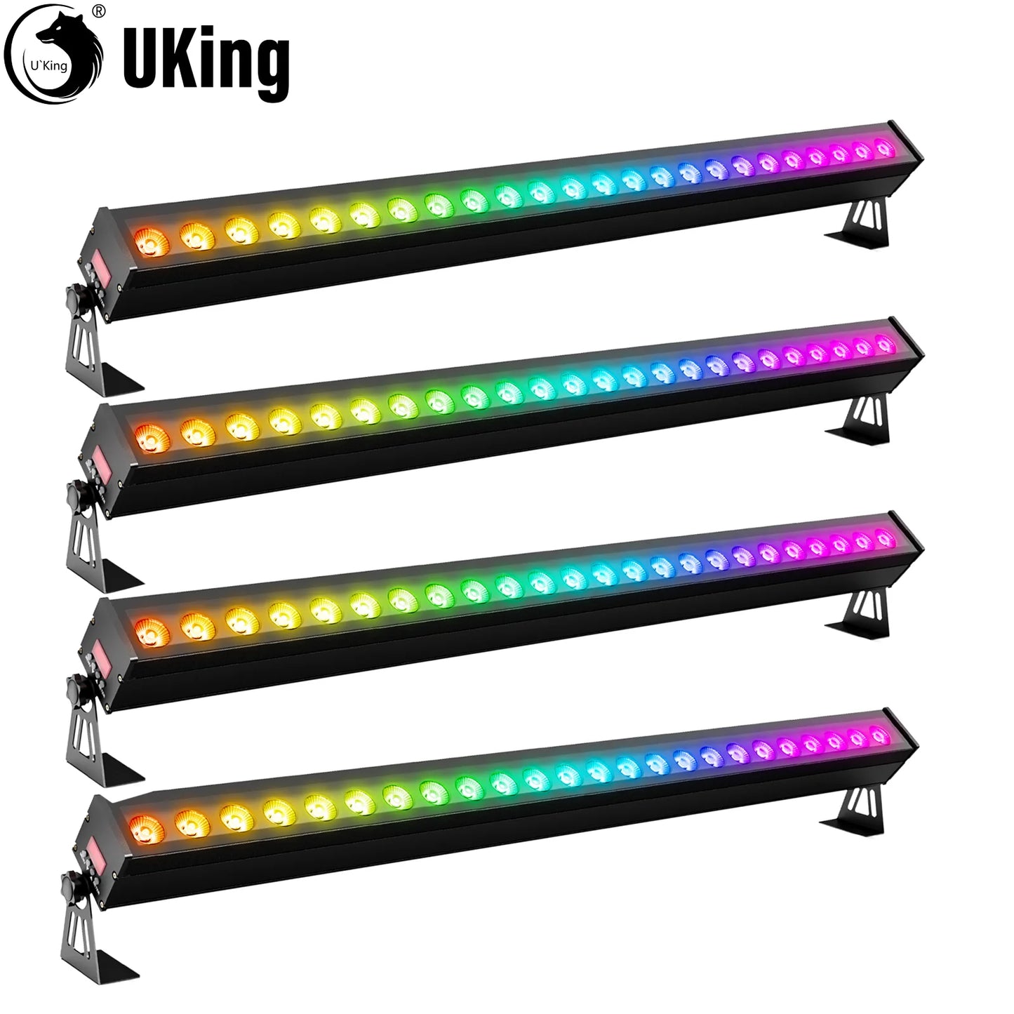 Wandlamp – RGB Wandverlichting – LED Wall Washer – Buitenlamp – Feestverlichting – 4 stuks 100W – IP65 Waterdicht Aluminium