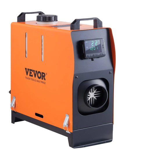 Vevor - Alles in één autoverwarming - Dieselverwarming - Benzineluchtverwarming - Dieselverwarming met afstandsbediening - voor auto, vrachtwagen, boot - 5KW met app - Oranje - QUORE