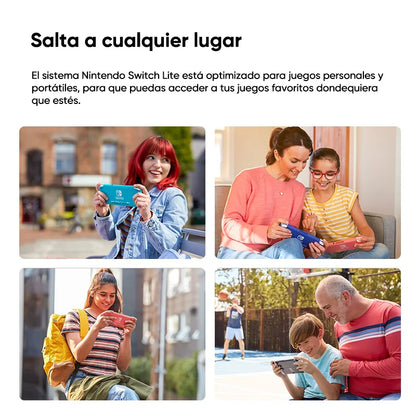 Consolas Nintendo Switch Lite - 32GB Batería 3570mah 5.5'' Compact and lightweight Built-in controllers Compatible games - QUORE
