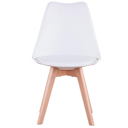 Ronde Eettafelset – Eettafel Met Stoelen – Tafel En Stoel Set – Diningset – Keukenmeubel – Wit Zwart – Massief Hout – 110 cm Diameter