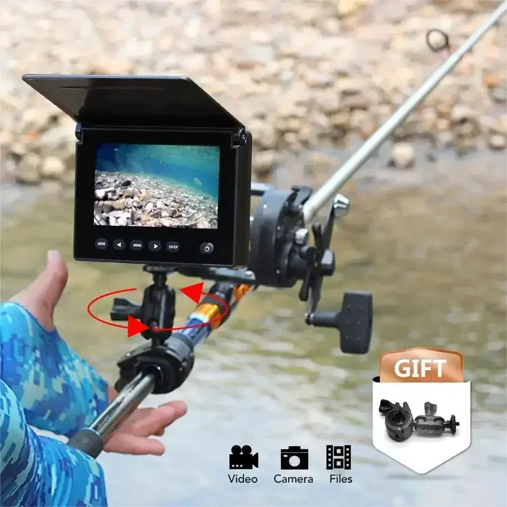 Onderwatercamera – Viscamera – Inspectiecamera – Duikcamera – Zwemcamera – 4,3 inch LCD-scherm – 20 Meter Kabel