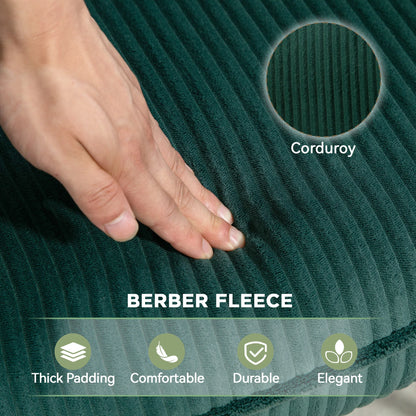 Schommelstoel – Schommel Fauteuil – Relaxstoel – Wiegstoel – Lounge Stoel – Comfortabele Zitting – Duurzaam Beukenhout - Donkergroen