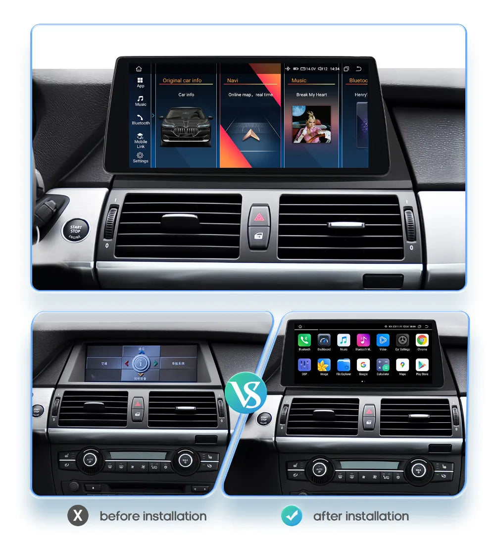 Android Autoradio – Multimedia Speler – Navigatiesysteem – Touchscreen Radio – CarPlay Autoradio – 10,25 Inch HD Scherm – Android 13 Met GPS