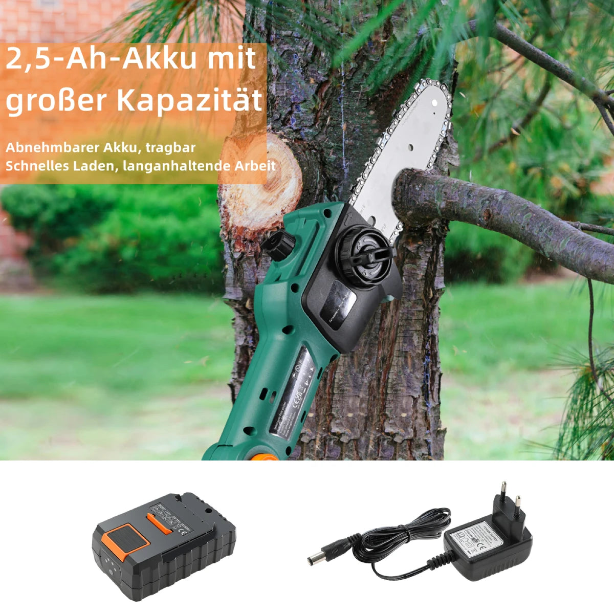 Telescopische Heggenschaar - Telescopische Takkenschaar - Heggenschaar - Heggenschaar Accu - Takkenzaag - 2-in-1  - 20V Li-Ion, Multi-Hoek, Draadloos - QUORE