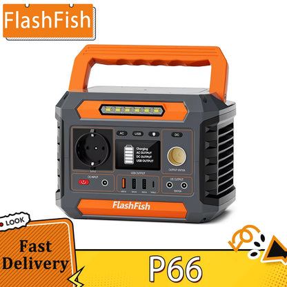 Draagbare Power Station – Mobiele Generator – Noodstroom – Outdoor Batterij – USB-C Powerbank – 300W Continue Vermogen – 230.88Wh Capaciteit
