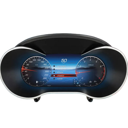 12.3'' Digitaal Instrumentenpaneel – Auto Dashboard Cluster – Cockpit Display – HD Scherm – Plug & Play Installatie – 12,3 Inch HD IPS – Snelle Linux Opstart – Voor Benz C GLC W205 V205 X253 2015-2018 Diesel - QUORE