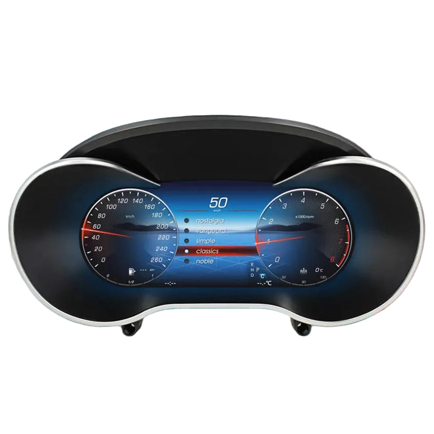 12,3 Inch Digitaal Dashboard – Instrumentenpaneel – Cockpit Display – Auto Meter Cluster – HD IPS Scherm – Plug & Play Installatie – 1920x720 Resolutie – Meerdere Weergavemodi