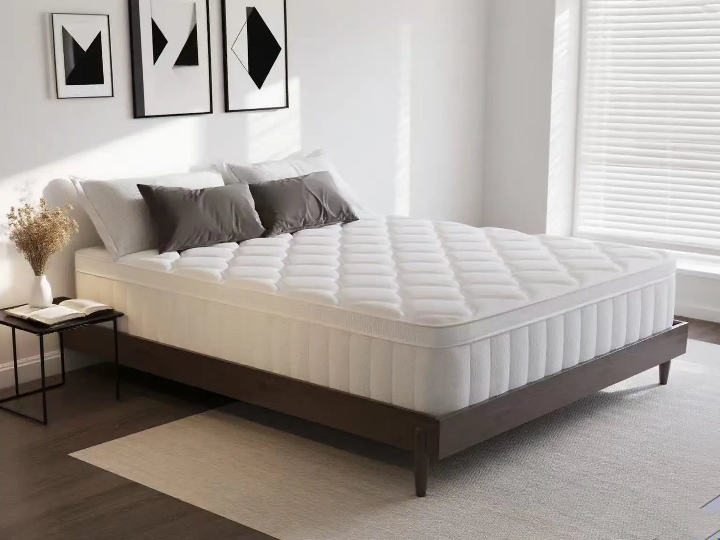 Pocketveringmatras – 7-Zones Matras – Springmatras – Bedmatras – Hybride Matras – 140x200 cm – 25 cm Dikte – Ademend & Medium Stevig