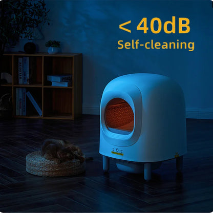 Automatische Kattenbak – Zelfreinigende Kattenbak – Slimme Kattenbak – Hygiënische Kattenbak – Stil Geluid – Sensorbeveiliging - 56L