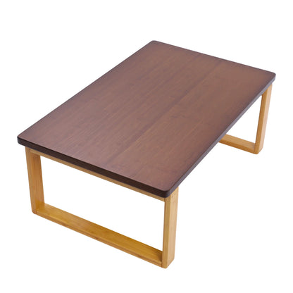 Bamboe bijzettafel – inklapbare koffietafel – salontafel – vloertafel – theetafel – duurzaam bamboehout – compact 80x50x31 cm