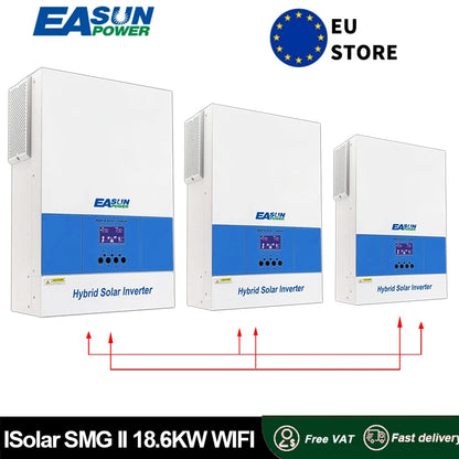 18.6KW Off-Grid Zonnestroom Omvormer – Solar Omvormer – Energie Omschakelaar – Zonne-energie Converter – MPPT Laadregelaar – Wifi Monitoring – Pure Sinusgolf Output