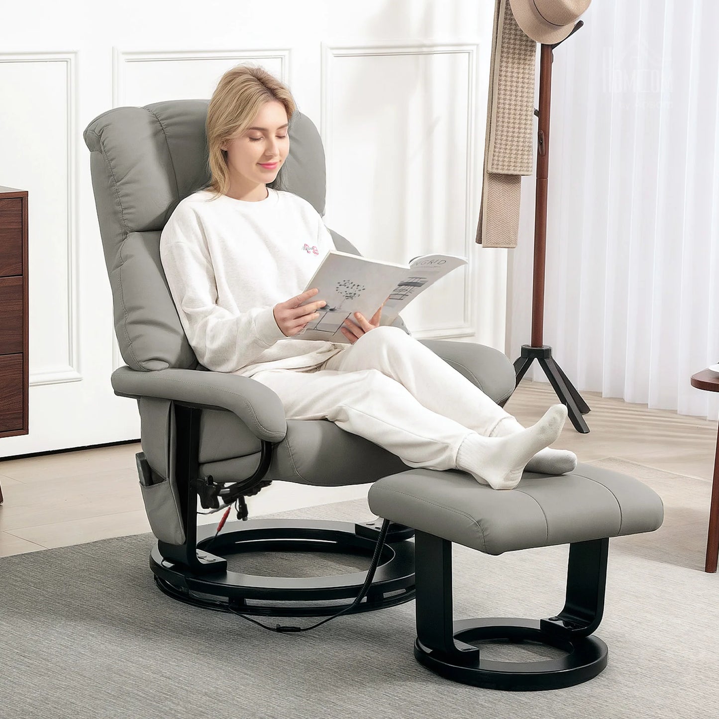 Relaxfauteuil – Massagestoel – Relaxstoel – Zithoekstoel – 10 Massagepunten – Verstelbare Rugleuning