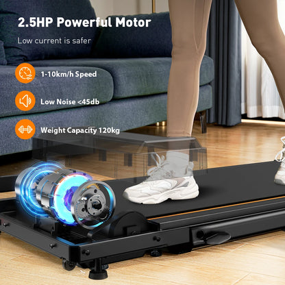 Loopband – Treadmill – Fitnessapparaat – Wandelmachine – Compact – 2,5 PK Motor – Schokdempend Systeem