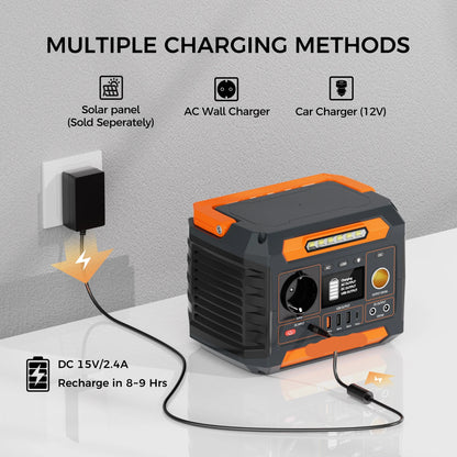 Draagbare Power Station – Mobiele Stroomvoorziening – Powerbank – Backup Accu – 62.400 mAh Capaciteit – 300W Vermogen