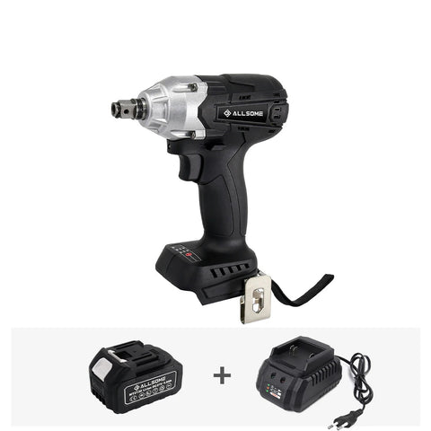 Impact Wrench - Cordless Impact Wrench - Tool - Wrench - 21V - 3-Speeds - 22mm sleeve - for 18V Makita Lithium Battery - with one Battery
