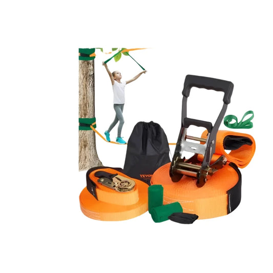 Vevor - Slack Line - Slackline Kids - Slackline Set - Complete Slackline Set - voor Kinderen, Volwassenen - QUORE