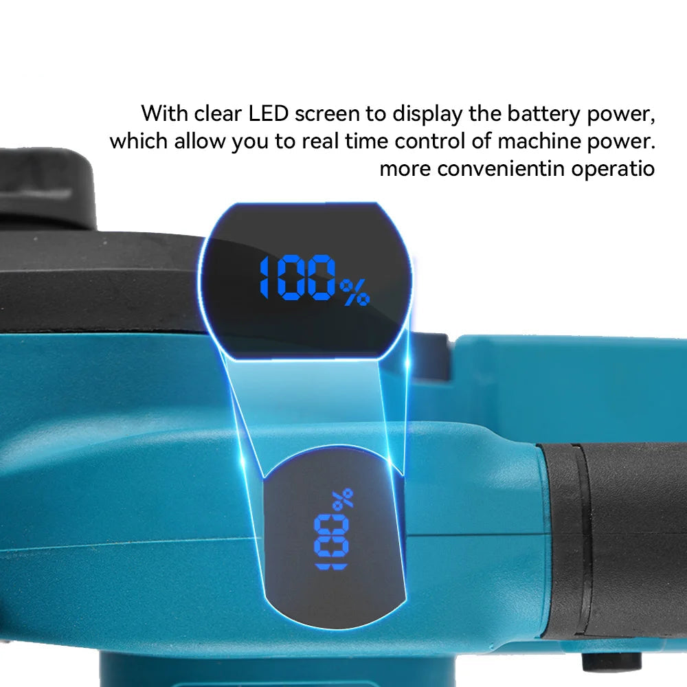 Kettingzaag - Snoeizaag - Takkenzaag - Handzaag - Mini - Draadloze - Elektrische - 12 Inch - Brushless Motor - en LED Display – 18000RPM - Inclusief 1x 18V Accu en Oplader