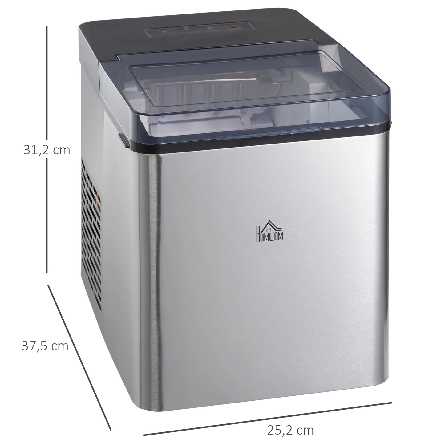 IJsballenmachine – Ijsmaker – Ijsmachine – IJsmaker Compact – 1,5 Liter Waterreservoir – 9 Ijsballen In 6-12 Minuten – Zelfreinigingsfunctie