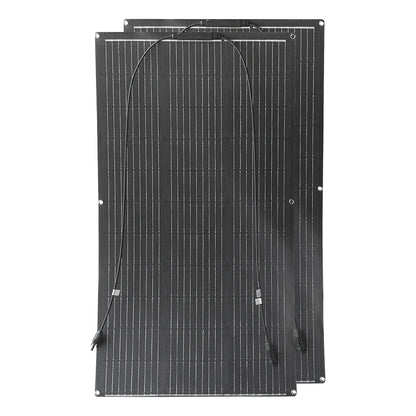 Zonnepaneel - Zonnepanelen - Zonnepanelen met stekker - Zonnepaneel camper - Zonnepanelen plat dak - 200W - Hoogwaardige ETFE Flexibele Zonnepaneel Monokristallijn Kit voor 12V Acculader - Off-Grid Power Camping
