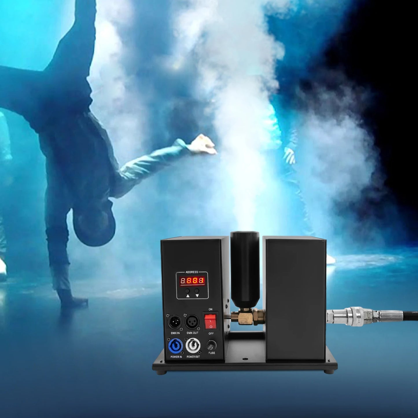 Rookmachine – CO₂ Luchtkolom – Effectmachine – Rookkolom – Evenementenmachine – 7-8 Meter Sprayhoogte – 250W Vermogen