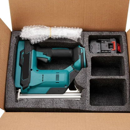Elektrisch Spijkerpistool - Nietpistool - Handtacker - Snoerloos - 2-Gang - 18V Accu - Nagelpistool - Oplaadbare Accu - Borstelloos - Nagelpistool - Spijkermachine - 2 Accu - Groente - QUORE